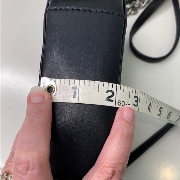 Michael Kors Ginny Medium Messenger Crossbody‎ MK Signature Bag 30H6TGNM2V Black - Picture 14 of 16